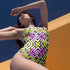 Neon Scoop One-Piece Swimsuit